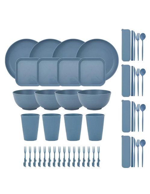 Vajilla cerrada Wünd de melamina 52 piezas