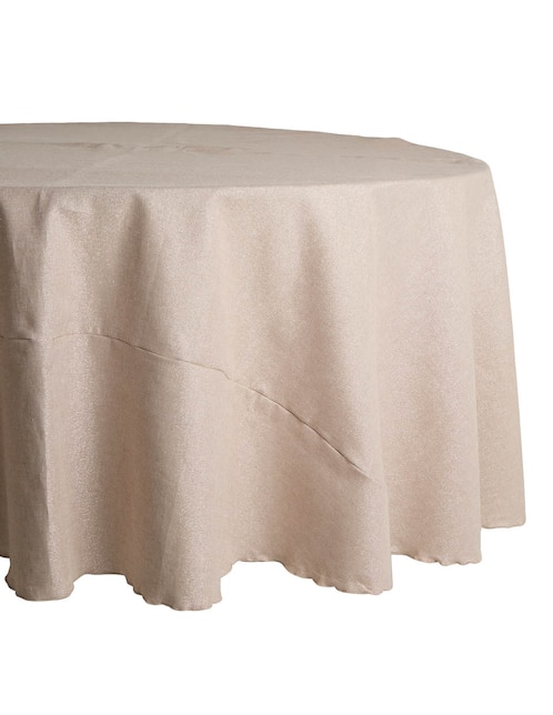 Mantel redondo de lino N Narrative Oyster