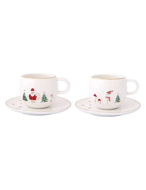 Set de tazas terno N Narrative Navidad Let It Snow 2 piezas