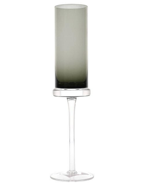 COPA FLAUTA CLASSY VIDRIO, GRIS