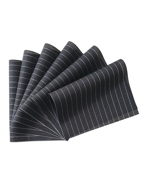 Set mantel individual rectangular de poliéster Genérica