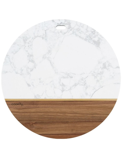 Tabla para queso Cookify de madera y mármol