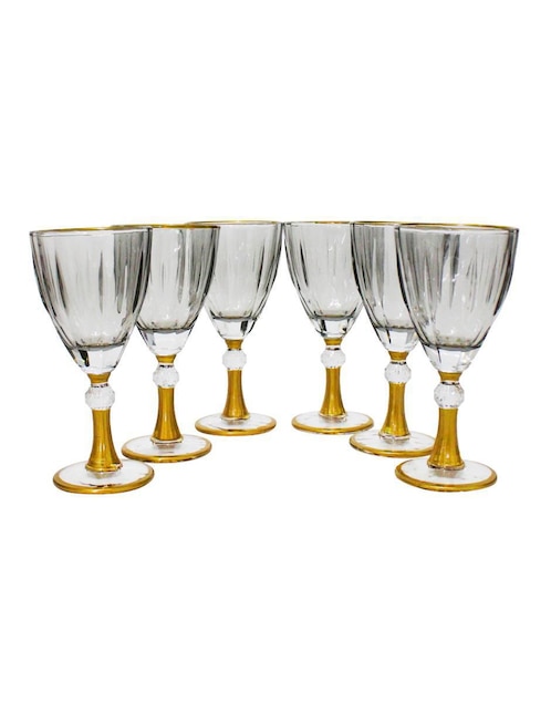 Set de copas para vino Galerias El Triunfo de cristal