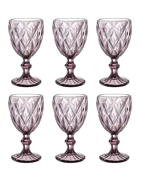 Set de copas universal Xtellar xtllar1907 de vidrio 6 piezas