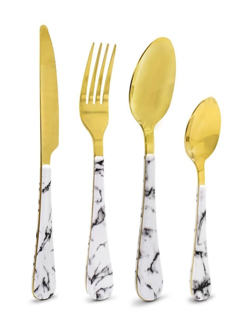 Set cubiertos Andromeda Inc de acero inoxidable 16 piezas