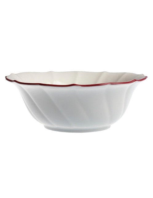 Bowl England Red Rim de porcelana 1