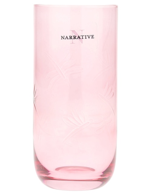 Vaso para agua Libélula de vidrio 1