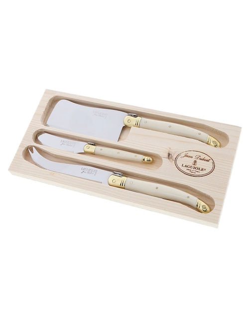 Set cubiertos para servicio ABS de acero inoxidable 3 piezas 1