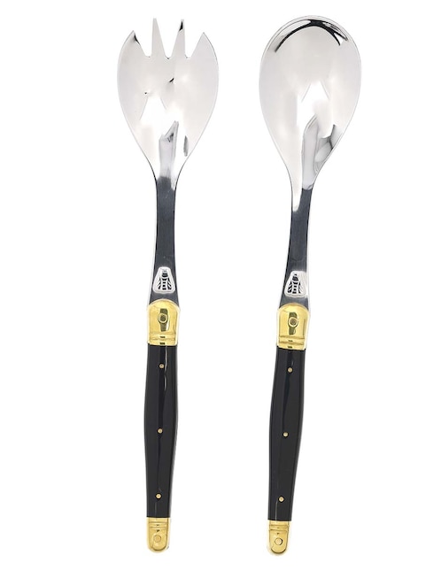 Set de cubiertos para ensalada ABS de acero inoxidable 2 piezas 1
