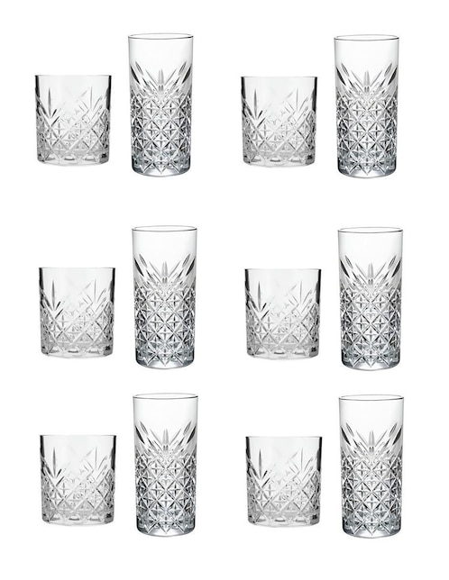 Set de vasos de vidrio con 12 piezas 1