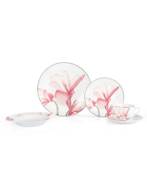 Vajilla Elein de porcelana para 4 personas 1