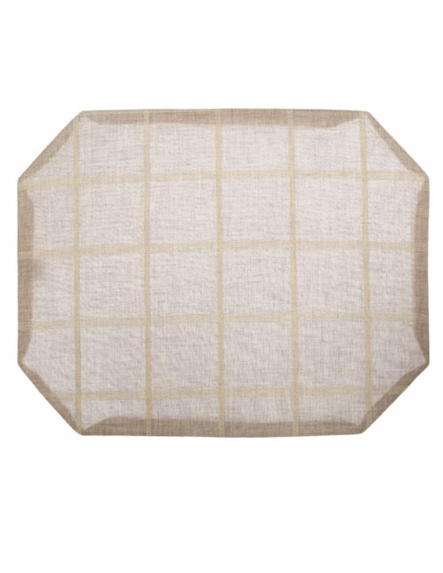 Mantel individual rectangular de algodón Bowtique