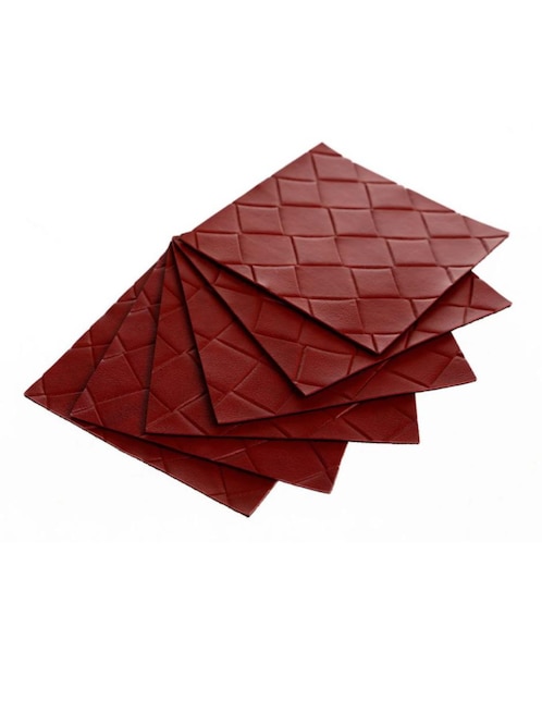 Set de Portavasos rojo 1