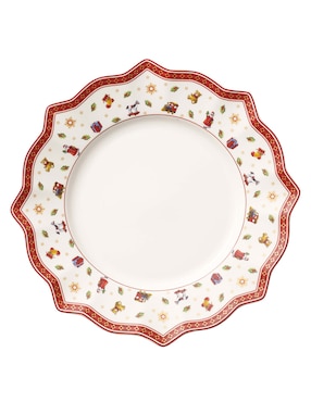 Plato Trinche Navideño Villeroy & Boch Toy's Delight De Porcelana