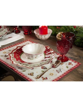 Plato trinche navideño Villeroy & Boch Toy's Delight de porcelana