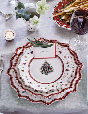 Plato trinche navideño Villeroy & Boch Toy's Delight de porcelana