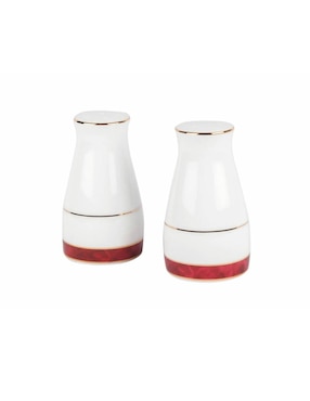 Salero Y Pimentero Noritake Red Marble