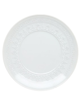 Plato Para Pan Vista Alegre Ornament Blanco