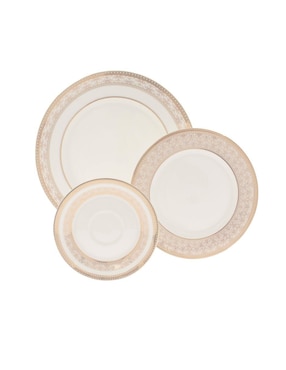 Vajilla cerrada Köstlich Marchesa de porcelana para 12 personas