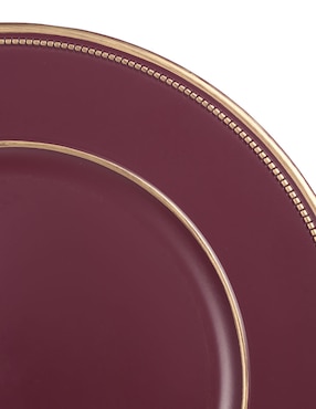 Plato base Crown Baccara Maurice de plástico