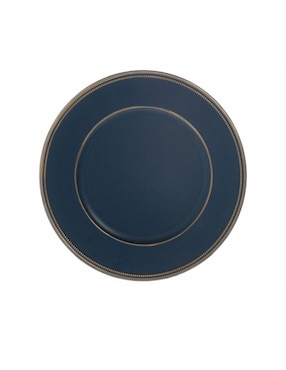 Crown Baccara Plato Redondo Azul