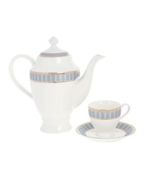 Vajilla cerrada Köstlich Blue Jasmine de porcelana para 12 personas