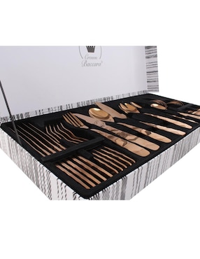 Set cubiertos Crown Baccara de acero 27 piezas