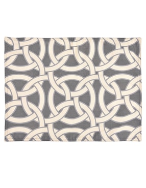 Mantel individual rectangular de algodón Home Elements