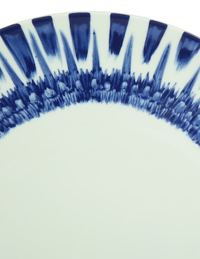 Plato trinche Bernardaud Coupe In Bloom de porcelana