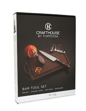 Set bar Fortessa de metal y madera