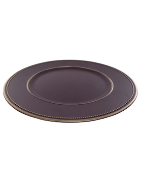 Plato base Crown Baccara de plástico