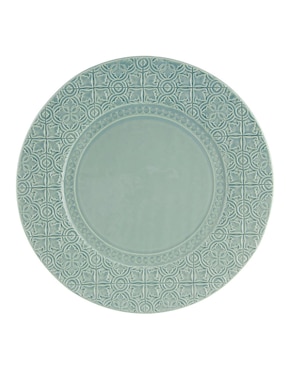 Plato base Bordallo Pinheiro de cerámica