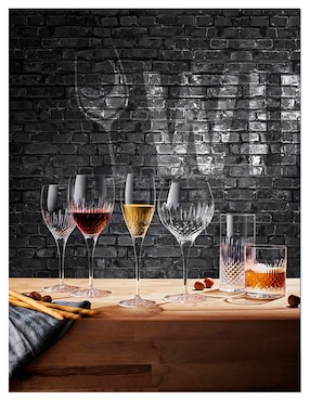 Copa para vino Luigi Bormioli Diamante de vidrio
