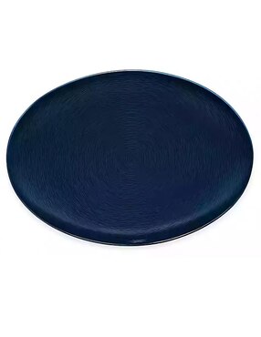 Platon Oval Noritake Non Swirl Azul