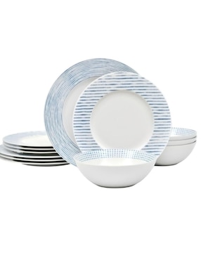 Plato trinche Noritake de porcelana