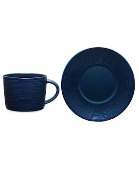 Terno Noritake 260 Mililitros Non Swirl Azul Marino