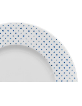 Plato base Noritake Hammock azul de porcelana