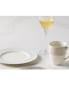 Plato base Noritake Hammock café de porcelana