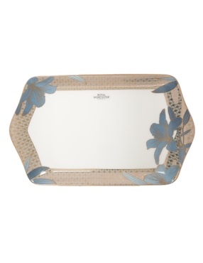 Platón Portmeirion Blue Lily de porcelana 2 piezas