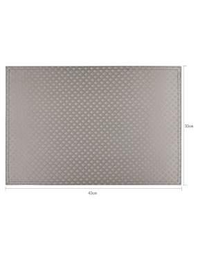 Mantel individual rectangular de ratán pvc N Narrative