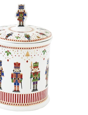 Contenedor navideño N Narrative Classic Nutcracker de porcelana