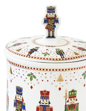 Contenedor navideño N Narrative Classic Nutcracker de porcelana