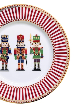Vajilla N Narrative nutcracker de porcelana para 4 personas