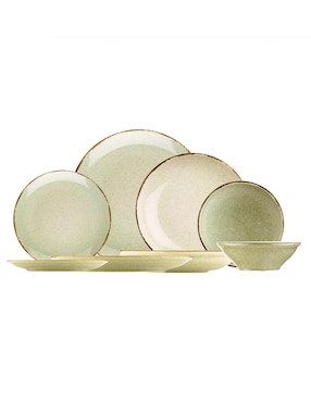 Plato ensalada Pearl Color X de porcelana