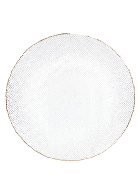 Plato base N Narrative Oro Shine de vidrio