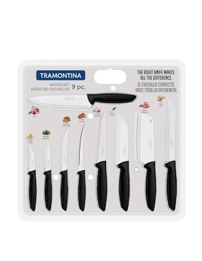 Set de cuchillos utilitario Tramontina plenus 9 piezas