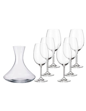 Set de copas para vino tinto Bohemia Forum de cristal