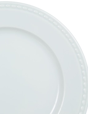 Plato pan Vista Alegre Perla de porcelana