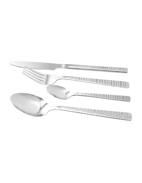 Set cubiertos Crown Baccara de acero inoxidable 24 piezas