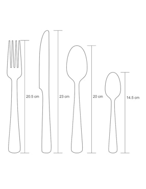 Set cubiertos Crown Baccara de acero inoxidable 48 piezas